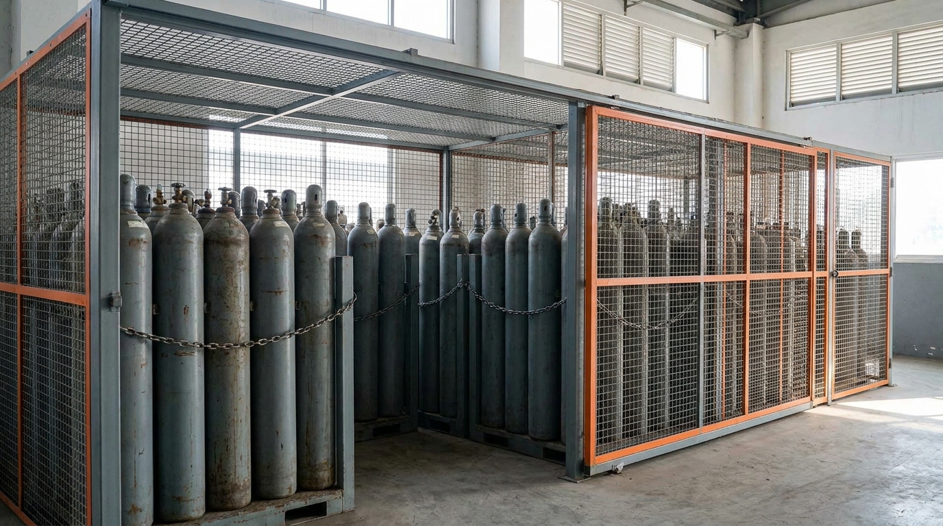 Gasflessen opslaan onder 125 liter: wat mag zonder aparte voorzieningen?