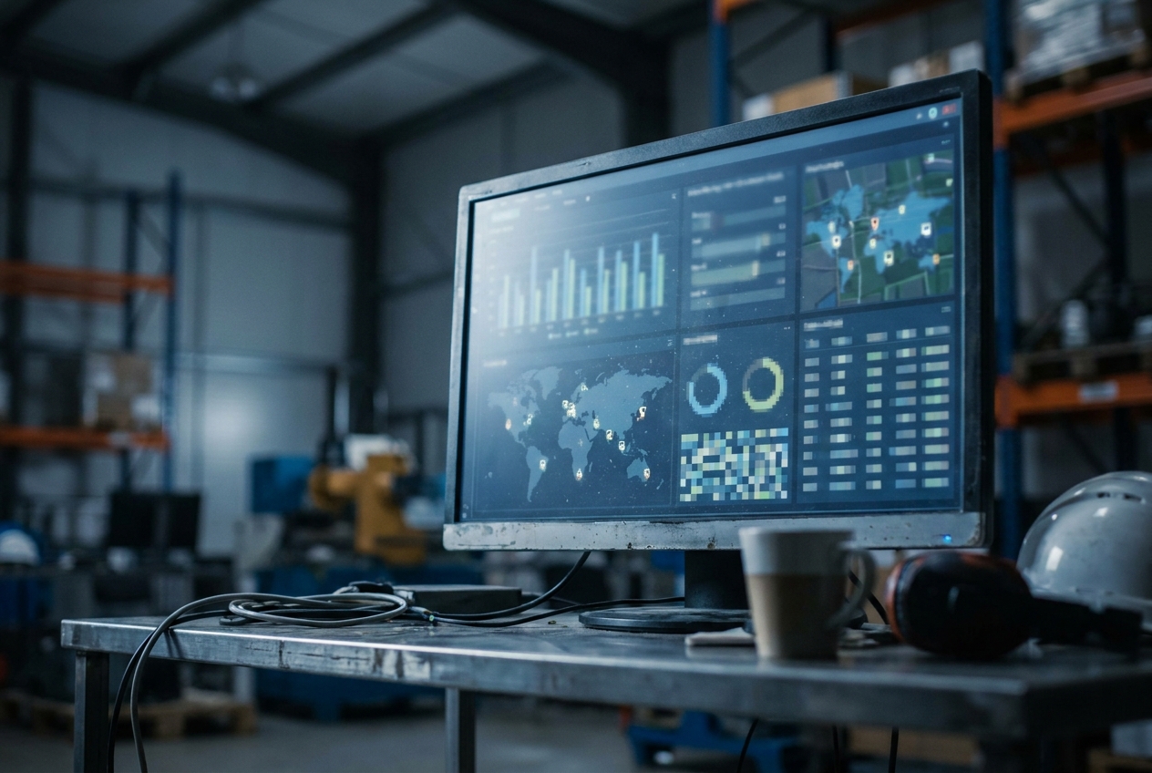 Logistiek dashboard met data